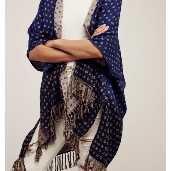 Free People: Time after Time EUC Navy & Ta… - Picture 6 of 10